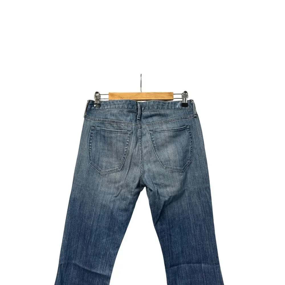 Earnest Sewn Hefner .05 Anthropology Boot Cut Jeans | Mid-Wash Denim | Size 27